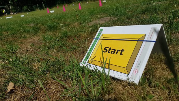 Start beim Rally Obedience